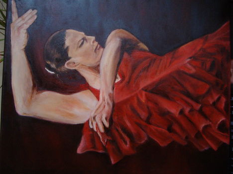 Flamenco táncosnő