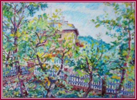 Orosz Gellért - Budai táj (60x80 cm.)