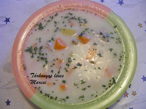 Tárkonyos leves