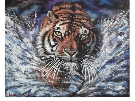 A Tigris olaj,farost,40×50cm