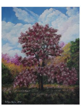 Virágzás  olaj,farost,50×40cm