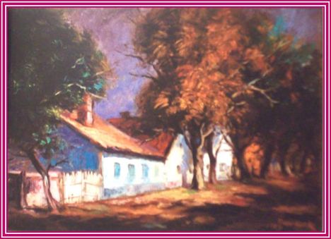 Przudzik József - Pomázi utca (40 x 50 cm.)