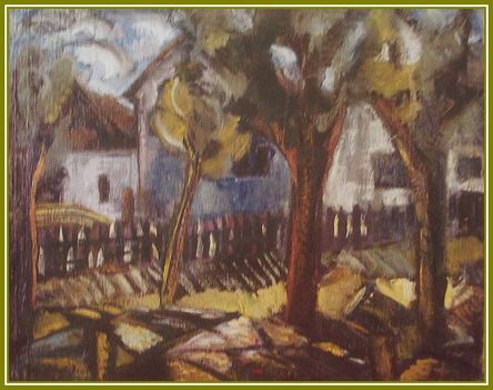 Gadányi Jenő - Utcarészlet (68 x 80 cm.)