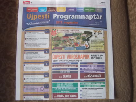 2013-as Újpesti Városnapok: aug 29,30,31