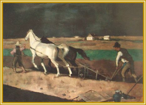 Chiovini Ferenc - Őszi szántás (74x95 cm.)