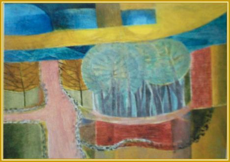 Nagy Tibold - Erdő belső (60x75 cm.)