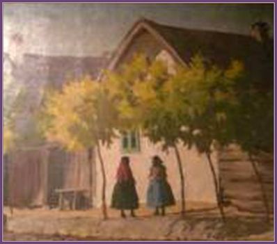 Nyilasy Sándor - Tápéi utca (53 x 65 cm.)