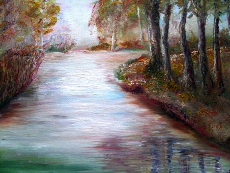 A táj csendje  45×60cm olaj-vászon