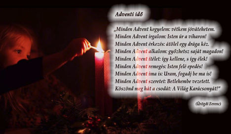 ADVENTI IDŐ vers_képpel