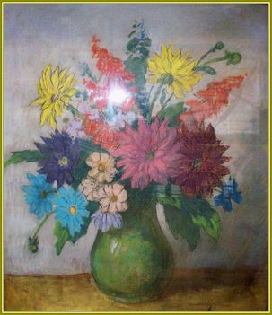 Belányi Viktor - Virágcsendélet ( ~ 60 x 80 cm.)