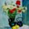 Novotny Emil Róbert - Virágcsendélet (75 x 60 cm.)