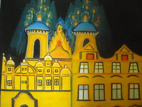 Dom olaj,vászon 60x60 cm