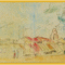Vaszary János - Alassioi strand (14,5 x 39 cm.)