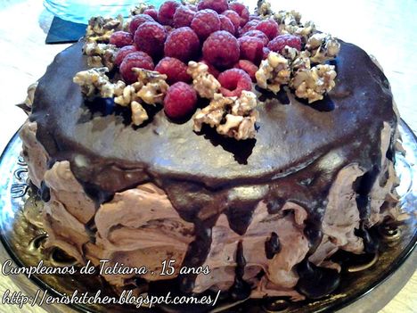 csokolades, malnas torta 4