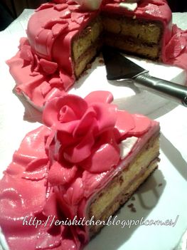 Rozsaszinu cukor rozsa csokolades torta 7
