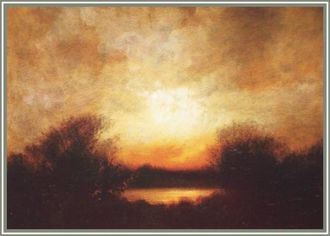 Szentmiklóssy Zoltán - Alkony (35 x 50 cm.)