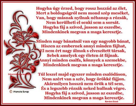 Meg van mindenkinek a keresztje.