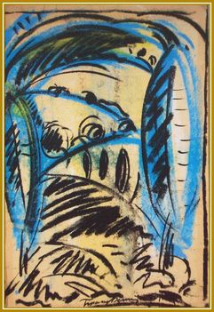 Tipary Dezső - Lombos fák (39 x 29 cm.)