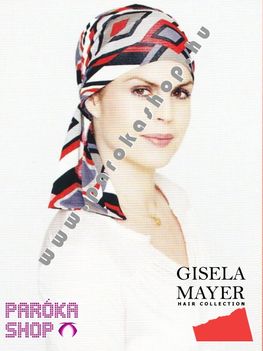 kemoterapias-turban-sapka-Madrid-Grey-Red