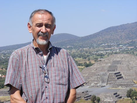 Teotihuacan, a Nap-piramis tetején
