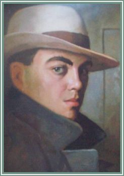 Kőrösy Lajos - Férfi kalapban (35x24,5 cm.)