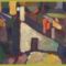 Gruber Béla - Házak (33 x 45 cm.)