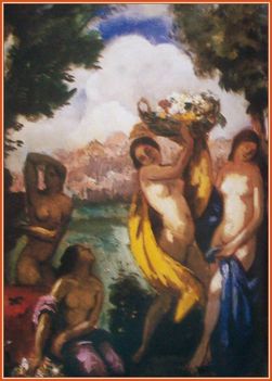 Iványi Grünwald Béla műhelyéből - Tavasz ébredése (80 x 60 cm.)