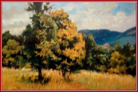 Kiss Kálmán - Ősz Nagybányán (34 x 49 cm.)