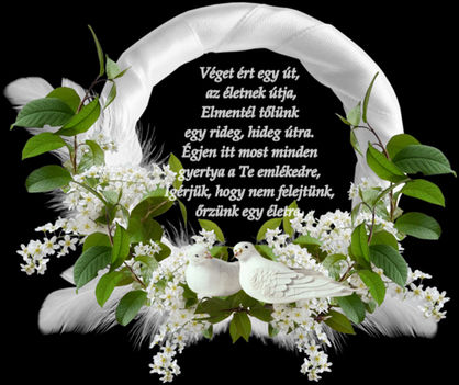 Fájó szívvel, szeretettel.