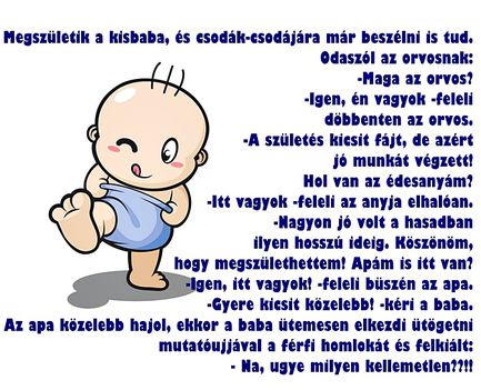 A beszélő újszülött. :D :D 