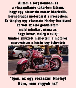A rózsaszín Harley-Davidson :D