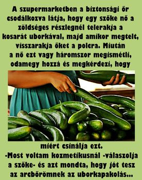 A szőke nő és az uborka