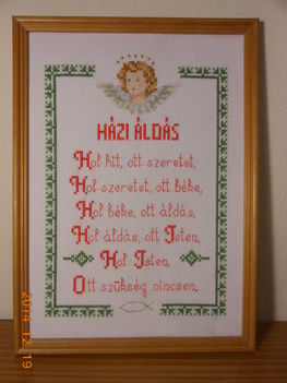 Házi Áldás készült 2014 dec