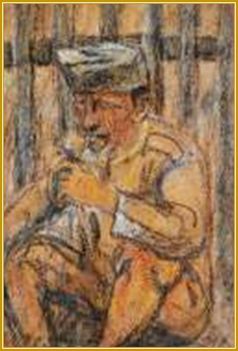 Nagy István - Katona portré (23 x 16 cm.)