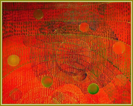 Gyarmathy Tihamér - Naprendszer (70 x 86 cm.)