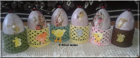 kosárkák tojással  (unokák ajándéka)