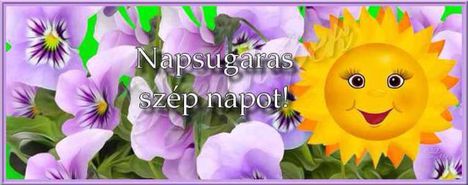 NAPSUGARAS SZÉP NAPOT