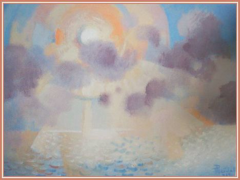 Pleidell János - Aranyló Balaton (60 x 80 cm.)