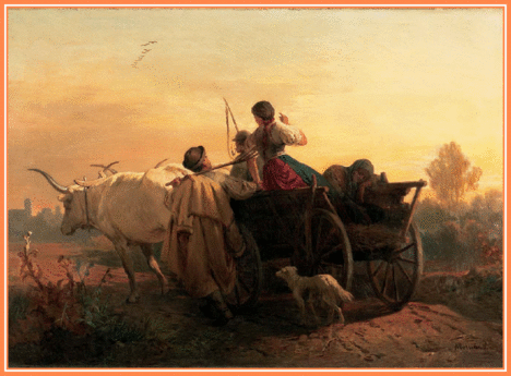 Molnár József - Hazatérés (54 x 80 cm.)