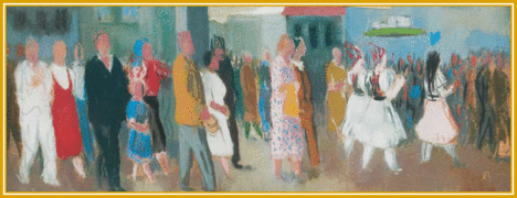 Bernáth Aurél - Korzón (36,5 x 94,5 cm.)