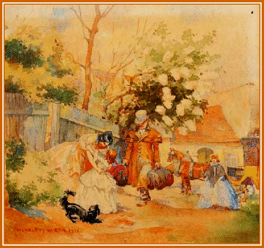 Vízkelety Witmann Etelka - Hazatérés (17 x 18 cm.)