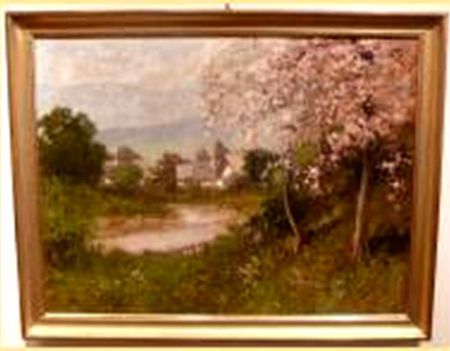Neogrady László - Tavaszi táj (60 x 80 cm.)