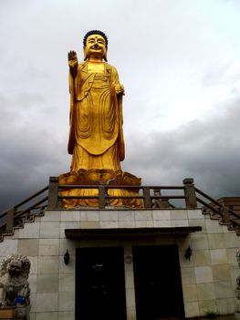 Mongólia, Ulánbátor, Ulaanbaatar, The Golden Buddha 2015. június 15.-én