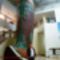 Dzsingisz kán lovasszobra, 40 méter magas, a kán csizmája a földszinti teremben, 2015. június 19.-én