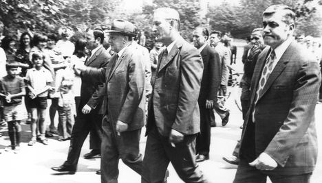 Kádár látogatása Dunaújvárosban 1975