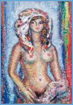 Vén Emil - Fürdés után (125 x 76 cm.)