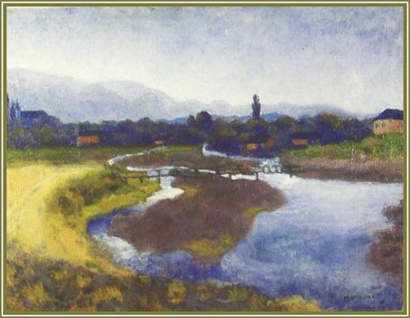 Maticska Jenő - Nagybánya látképe (76 x 95 cm.)