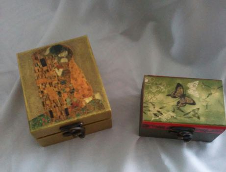 Klimt és japán motívumos dobozok
