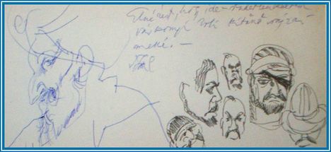 Szász Endre - Török szultán (14 x 33 cm.)