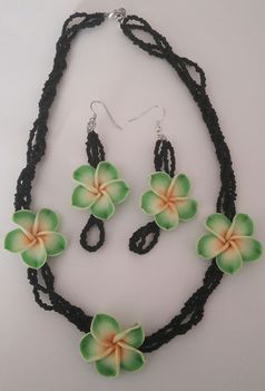 Zöld hawaii rózsás